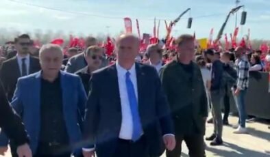 Maltepe mitinginde konuşturulmayan Muharrem İnce alanı terk etti