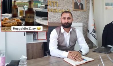 AK Partili başkandan içkili paylaşım! Eleştirilere yanıtı daha bomba