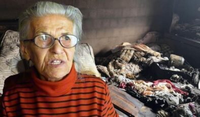 Annesini baltayla kesmek istedi başaramayınca evi yaktı